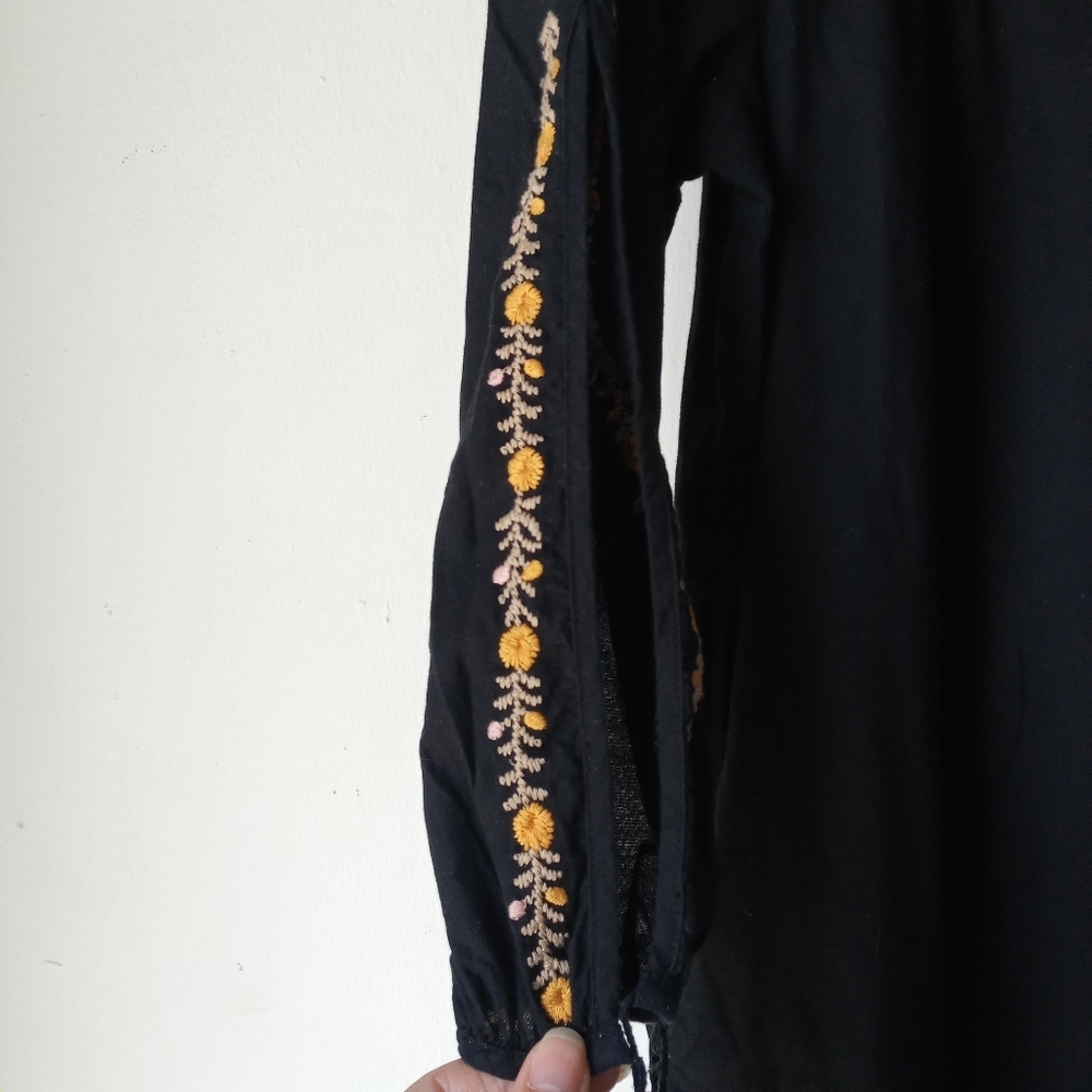 Madewell S Embroidered Slit Sleeve Dress As Is - Picture 7 of 14